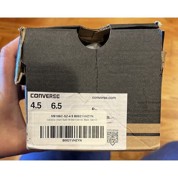 NEW Converse All Star Low Top Sneakers Size 6.5 Women’s Black - Picture 8 of 9